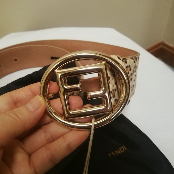 NEW Authentic Fendi Python Leather Belt (RARE) - Picture 9 of 10
